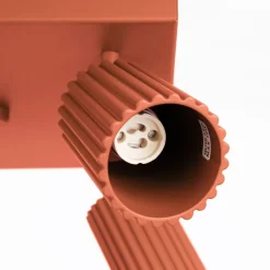 Plafon KARBON 4 ochra czerwona