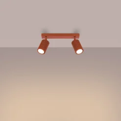 Plafon KARBON 2 ochra czerwona