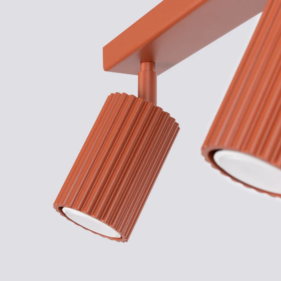 Plafon KARBON 2 ochra czerwona