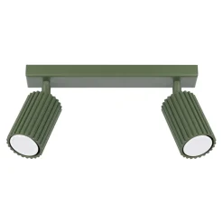 Plafon KARBON 2 zielony oliwkowy