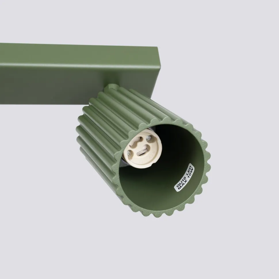 Plafon KARBON 2 zielony oliwkowy