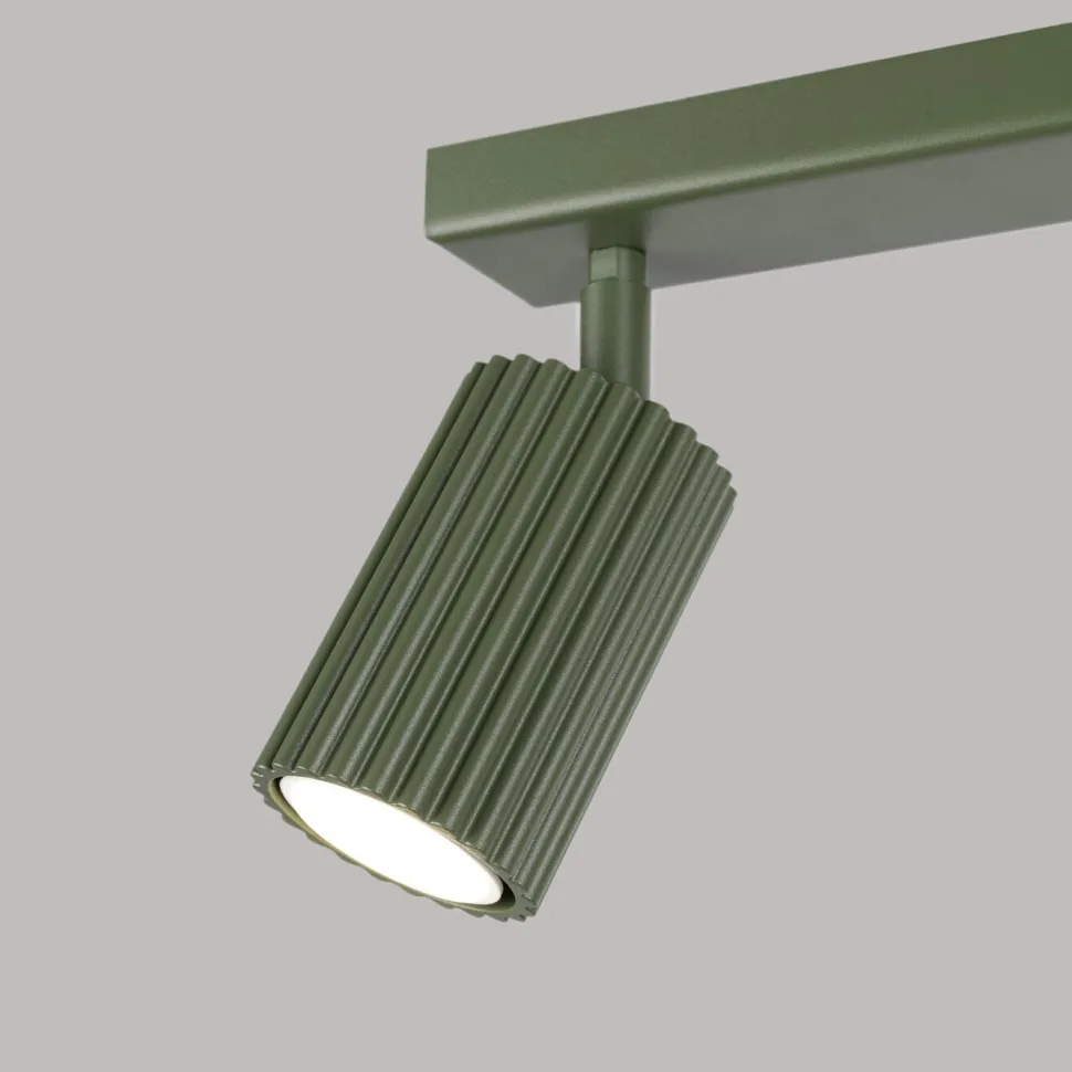 Plafon KARBON 2 zielony oliwkowy