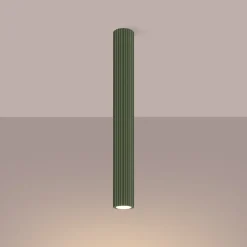 Plafon KARBON 60 zielony oliwkowy