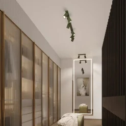 Plafon KARBON 30 zielony oliwkowy