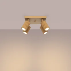 Plafon KARBON 4 złoty