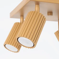 Plafon KARBON 4 złoty