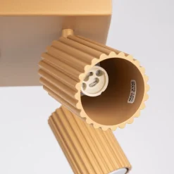 Plafon KARBON 4 złoty