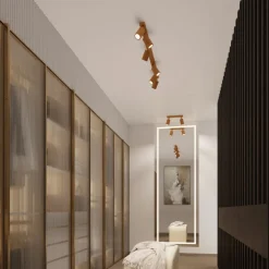 Plafon KARBON 10 złoty