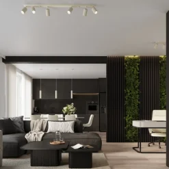 Plafon KARBON 6L beżowy