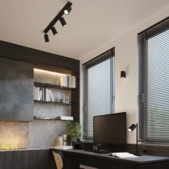 Plafon KARBON 4L czarny