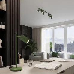 Plafon KARBON 4L zielony oliwkowy