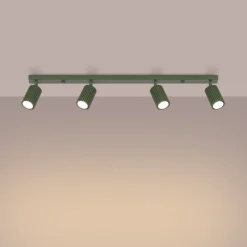 Plafon KARBON 4L zielony oliwkowy