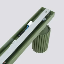 Plafon KARBON 4L zielony oliwkowy