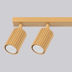 Plafon KARBON 6L złoty