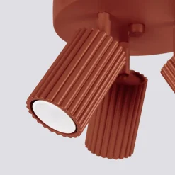 Plafon KARBON 3P ochra czerwona