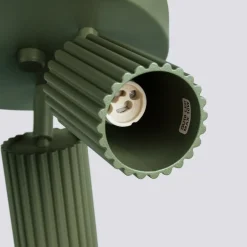 Plafon KARBON 3P zielony oliwkowy