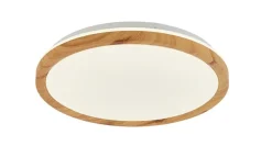 Plafon Kato 300 Mm biały, jasne drewno