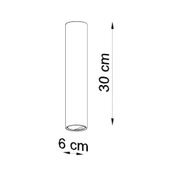 Plafon LAGOS 30 biały