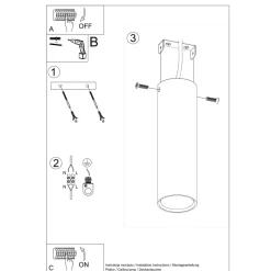 Plafon LAGOS 20 biały