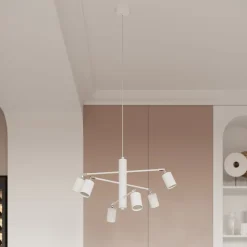 Plafon LEMMI 6L biały