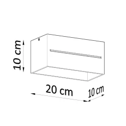 Plafon LOBO MAXI szary