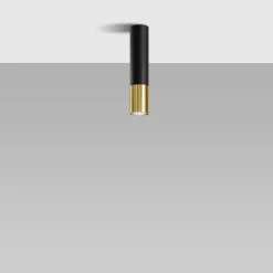 Plafon LOOPEZ czarny/złoty