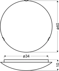 Plafon Malibu plaf 40   2x60W