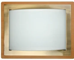 Plafon Mera  (28x36) E27 2x60W drewno/ metal