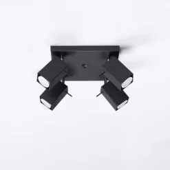 Plafon MERIDA 4 czarny