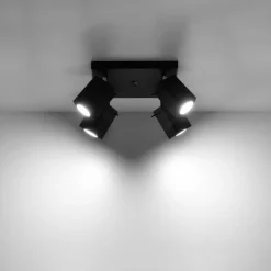 Plafon MERIDA 4 czarny