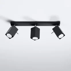 Plafon MERIDA 3 czarny