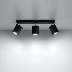 Plafon MERIDA 3 czarny