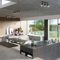 Plafon MERIDA 3 czarny