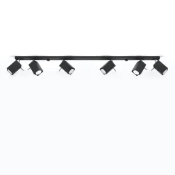 Plafon MERIDA 6L czarny