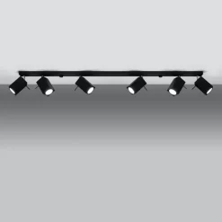 Plafon MERIDA 6L czarny