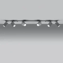 Plafon MERIDA 6L szary