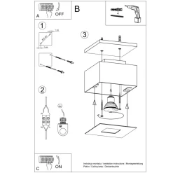 Plafon MONO 1 czarny