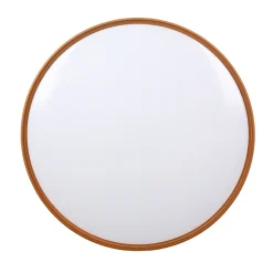 Plafon Montana czarny+biały+złoty 24W LED 40 cm klosz biały