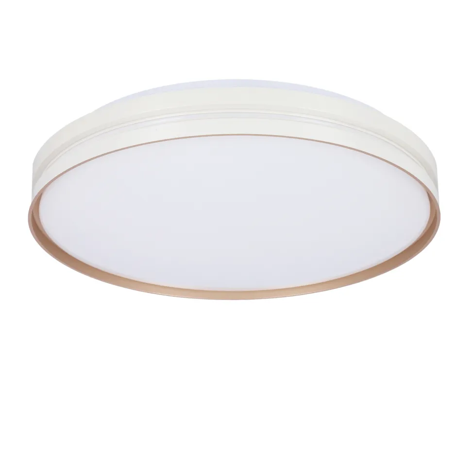 Plafon Montana plafon biały+złoty 24W LED 40 cm klosz biały