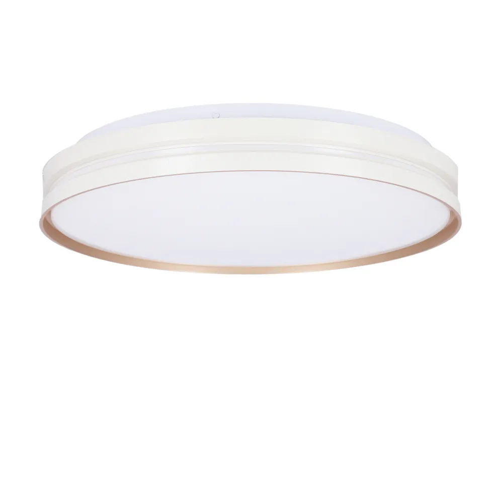 Plafon Montana plafon biały+złoty 24W LED 40 cm klosz biały