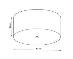Plafon OTTO 70 biały