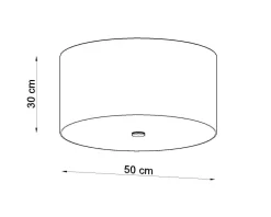 Plafon OTTO 50 czarny