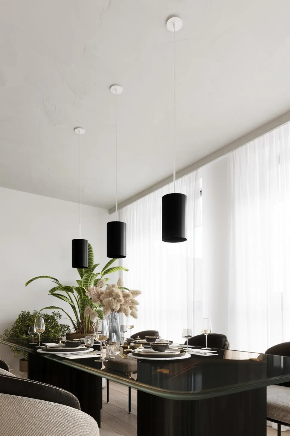 Plafon OTTO 50 czarny