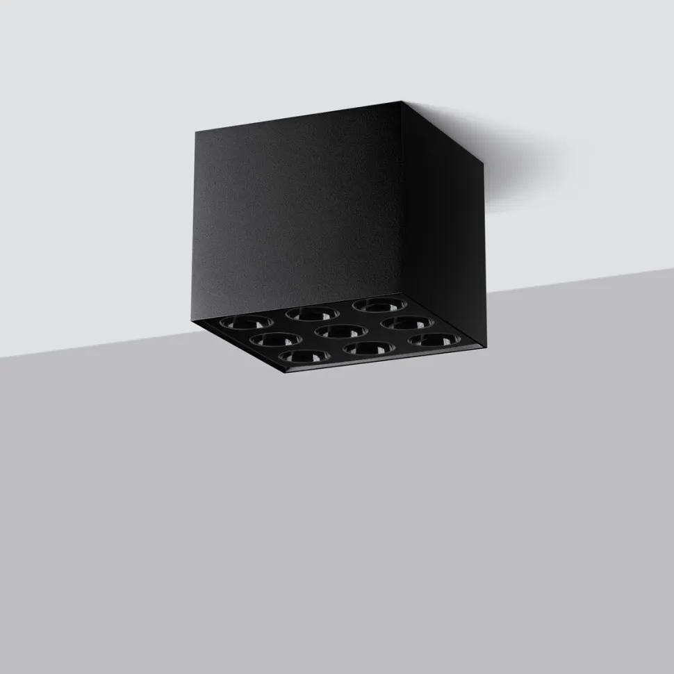 Plafon OZZY czarny LED