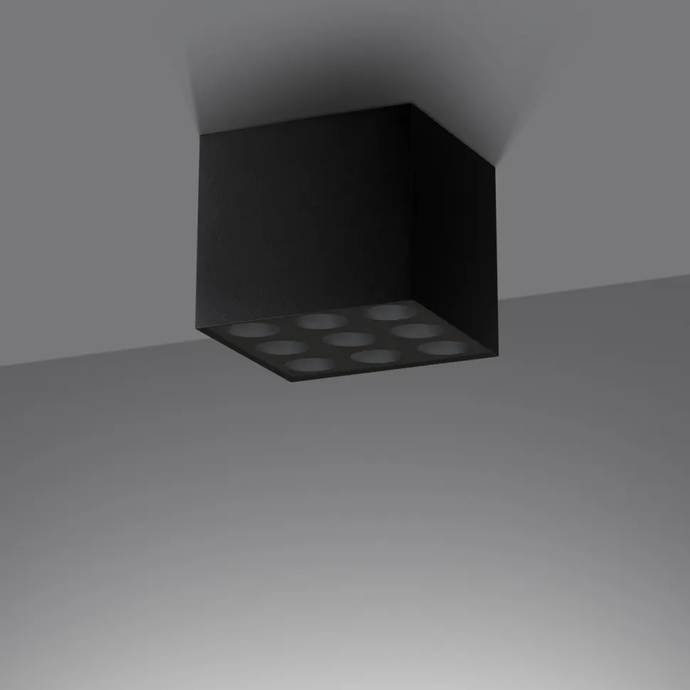 Plafon OZZY czarny LED