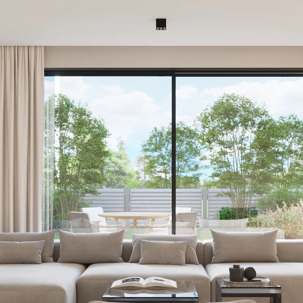 Plafon OZZY czarny LED