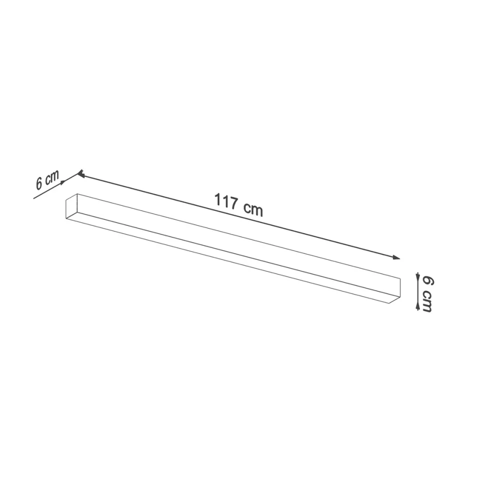 Plafon PINNE 117 szary 3000K