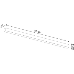 Plafon PINNE 150 szary 3000K