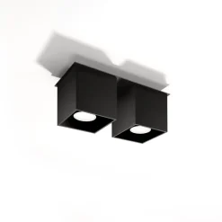 Plafon QUAD 2 czarny