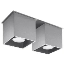 Plafon QUAD 2 szary